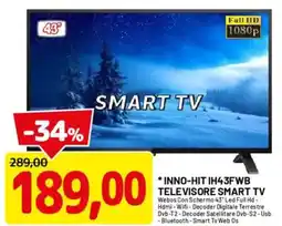 DPiù INNO-HIT IH43FWB TELEVISORE SMART TV offerta
