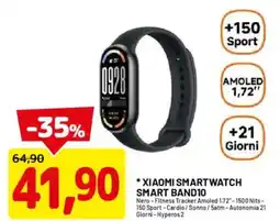 DPiù Xiaomi smartwatch smart band10 offerta