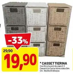 DPiù Cassettierina offerta