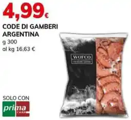 Basko Code di gamberi argentina offerta