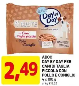 DPiù Adoc day by day per cani di taglia piccola con pollo e coniglio offerta
