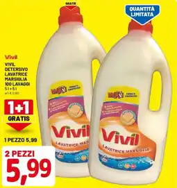 DPiù Vivil detersivo lavatrice marsiglia offerta