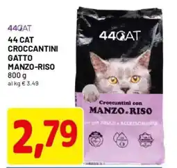DPiù 44 cat croccantini gatto manzo-riso offerta