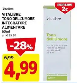 DPiù Vitalibre tono dell'umore integratore alimentare offerta