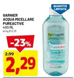 DPiù Garnier acqua micellare pureactive offerta