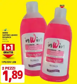 DPiù Inwin sapone liquido ricarica offerta