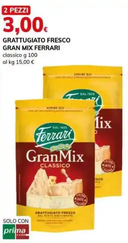 Basko Grattugiato fresco gran mix FERRARI offerta