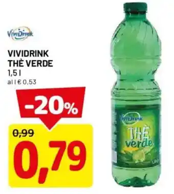 DPiù Vividrink thè verde offerta