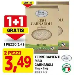DPiù Terre sapienti riso carnaroli offerta