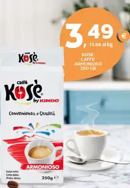 Extra Supermercati Kose caffe armonioso offerta