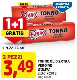 DPiù Tonno olio extra vergine d'oliva offerta