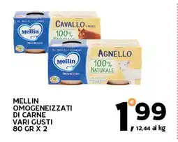 Extra Supermercati Mellin omogeneizzati di carne offerta