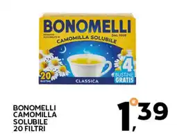 Extra Supermercati Bonomelli camomilla solubile 20 filtri offerta
