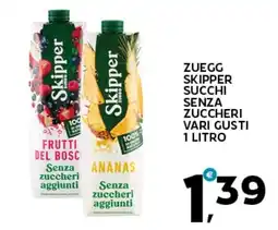 Extra Supermercati Zuegg skipper succhi senza zuccheri offerta