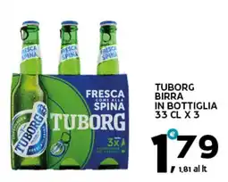 Extra Supermercati Tuborg birra in bottiglia offerta