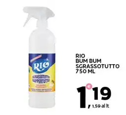 Extra Supermercati Rio bum bum sgrassotutto offerta