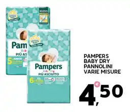 Extra Supermercati Pampers baby dry pannolini varie misure offerta