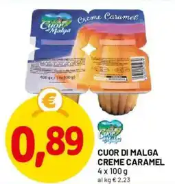 DPiù Cuor di malga creme caramel offerta