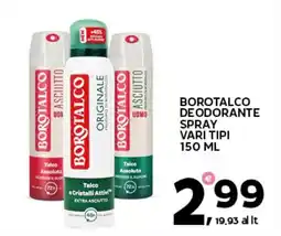 Extra Supermercati Borotalco deodorante spray offerta