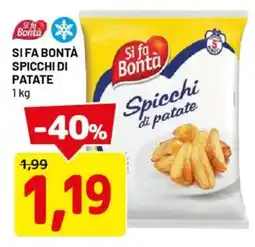 DPiù Si fa bontà spicchi di patate offerta