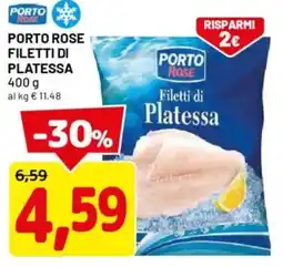 DPiù Porto rose filetti di platessa offerta
