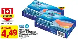 DPiù Porto rose filetti di salmone selvaggio surgelati offerta