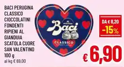A&O Baci perugina classico cioccolatini fondenti ripieni al gianduia scatola cuore san valentino offerta