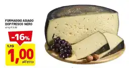 DPiù Formaggio asiago dop fresco nero offerta