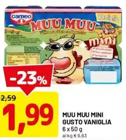 DPiù Muu muu mini gusto vaniglia offerta