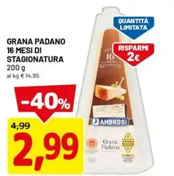 DPiù Grana padano 16 mesi di stagionatura offerta