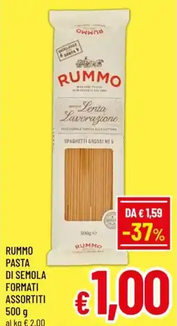 A&O Rummo pasta di semola formati assortiti offerta