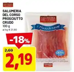 DPiù Salumeria del corso prosciutto crudo offerta