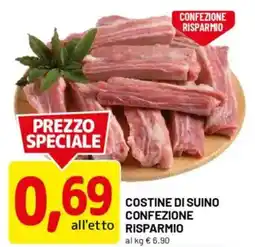 DPiù Costine di suino confezione risparmio offerta