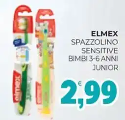 Eté Elmex spazzolino sensitive bimbi 3-6 anni junior offerta