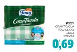 Eté Foxy grantavola tovaglioli offerta