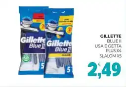 Eté Gillette blue II usa e getta plus x4 slalom x5 offerta