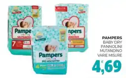 Eté Pampers baby dry pannolini mutandino offerta