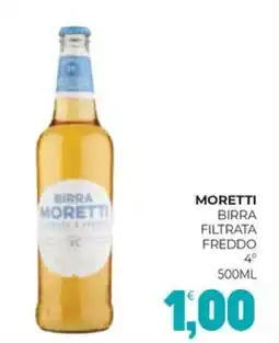 Eté Moretti birra filtrata freddo 4° offerta