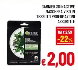 A&O Garnier skinactive maschera viso in tessuto offerta