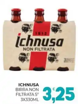 Eté Ichnusa birra non filtrata 5° offerta