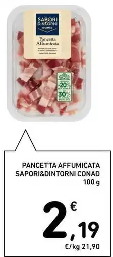 Spazio Conad Pancetta affumicata SAPORI&DINTORNI CONAD offerta