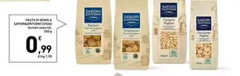 Spazio Conad Pasta di semola SAPORI&DINTORNI CONAD offerta