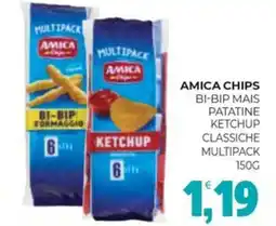 Eté Amica chips bi-bip mais patatine ketchup classiche multipack offerta