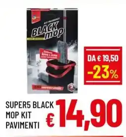 A&O Super5 black mop kit pavimenti offerta