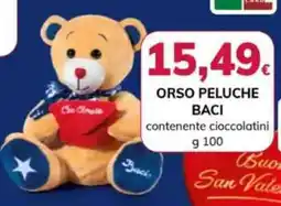 Basko Orso peluche BACI offerta