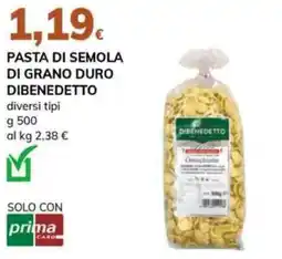 Basko Pasta di semola di grano duro DIBENEDETTO offerta