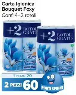 Carrefour Market Carta Igienica Bouquet Foxy offerta