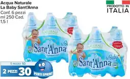 Carrefour Market Acqua Naturale La Baby Sant'Anna offerta