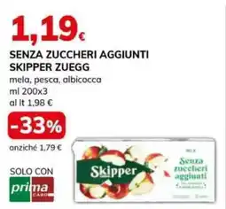 Basko Senza zuccheri aggiunti SKIPPER ZUEGG offerta