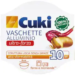 Ipercoop LINEA VASCHETTE IN ALLUMINIO CUKI offerta